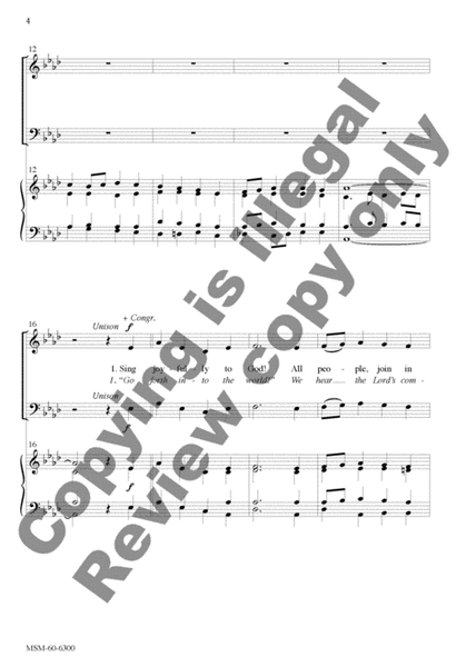 Sing Joyfully to God!/Go Forth into the World! (Choral Score) image number null