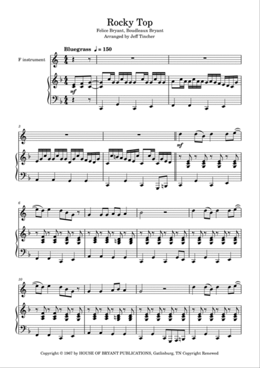 Rocky Top Horn scores gallery preview page 2