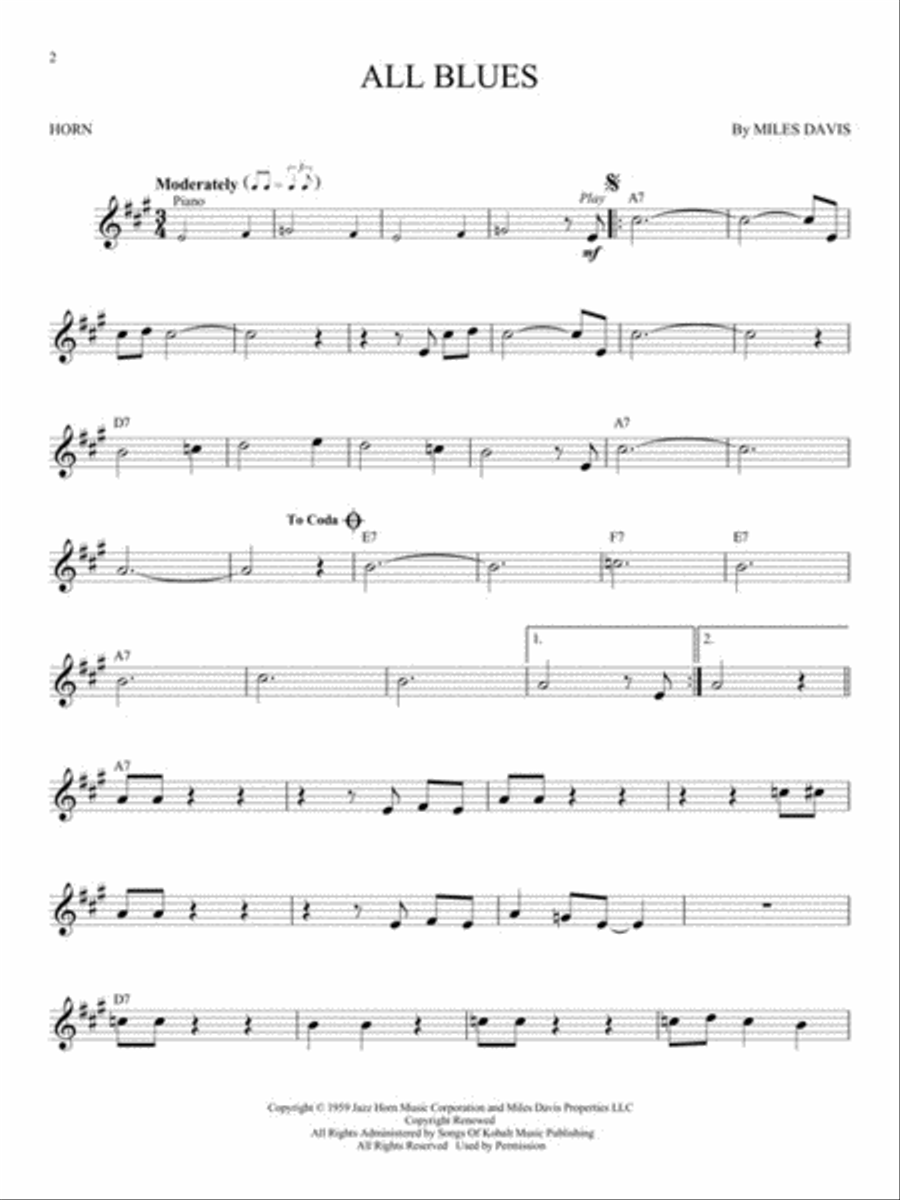 Jazz Blues Favorites Horn scores gallery preview page 3