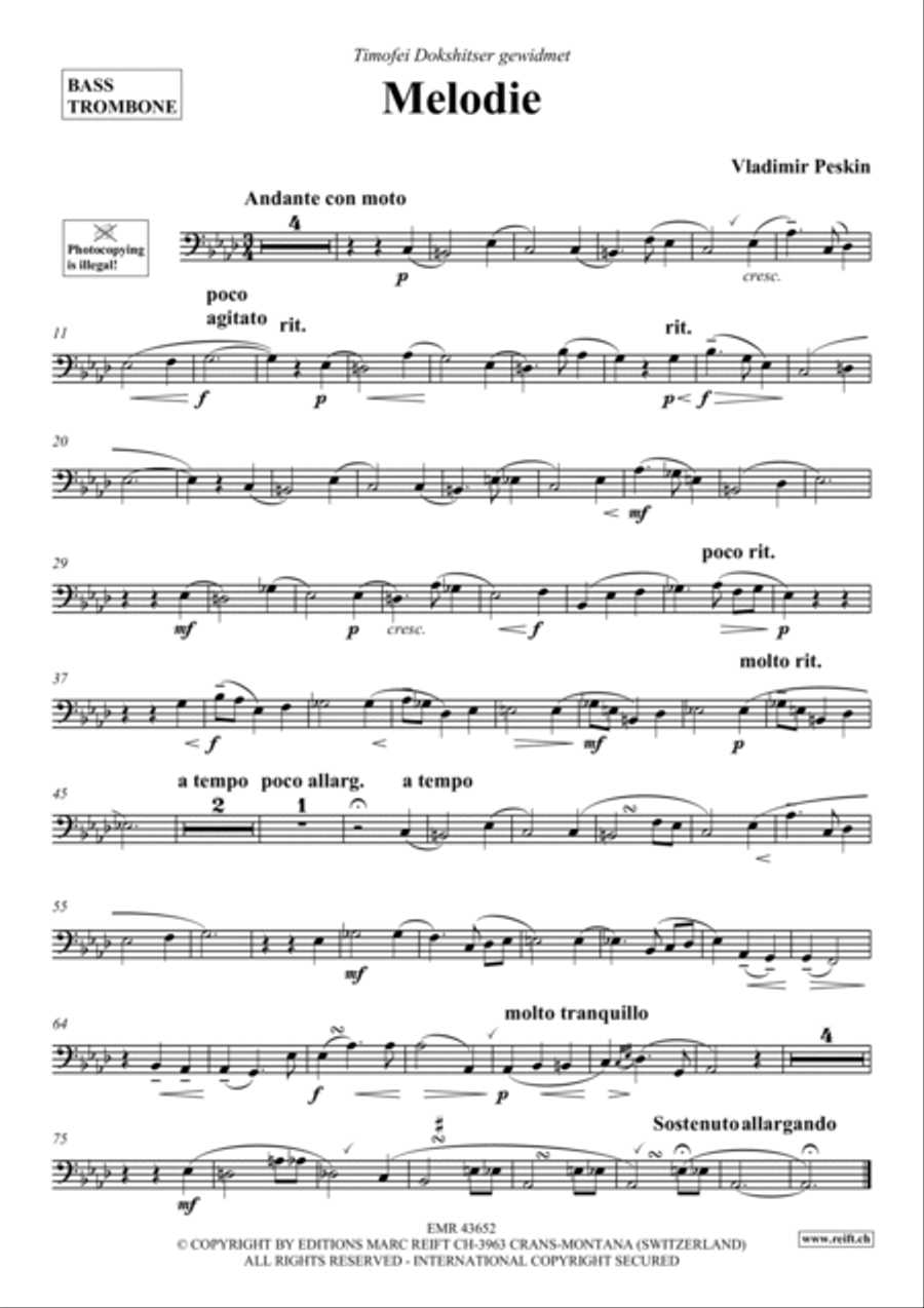 Melodie Trombone scores gallery preview page 2
