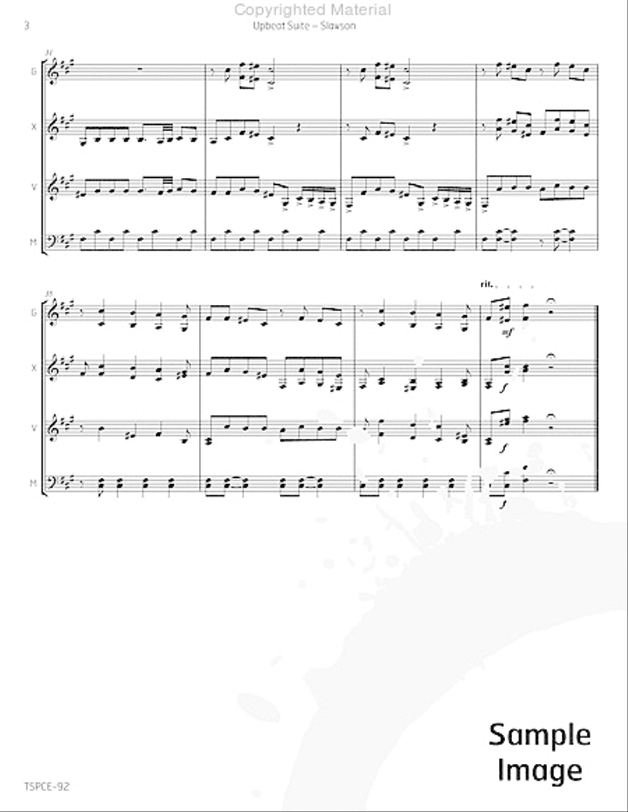 Upbeat Suite Upbeat Suite Percussion Ensemble scores gallery preview page 7
