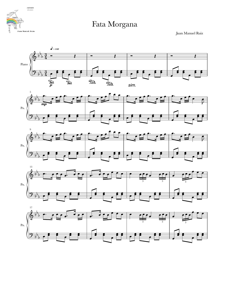 Fata Morgana Organ scores gallery preview page 1