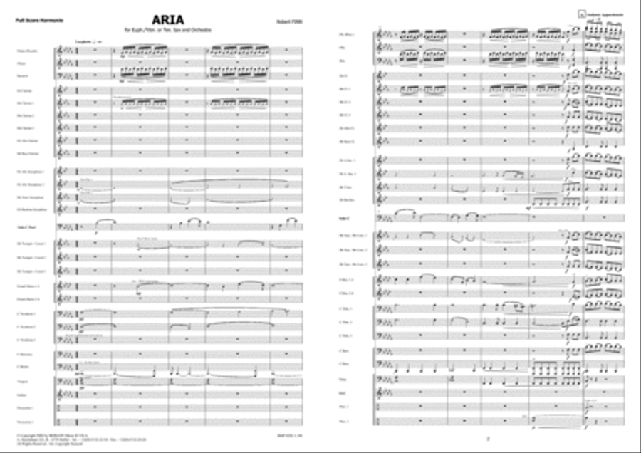 Aria Aria Brass Band scores gallery preview page 3
