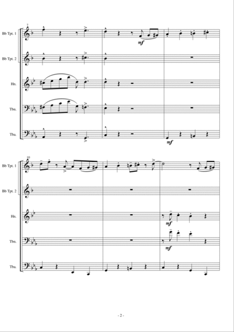 Friend Like Me Brass Ensemble scores gallery preview page 4