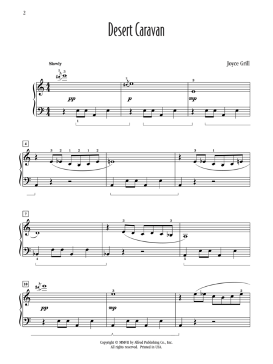 Desert Caravan Piano Solo scores gallery preview page 2