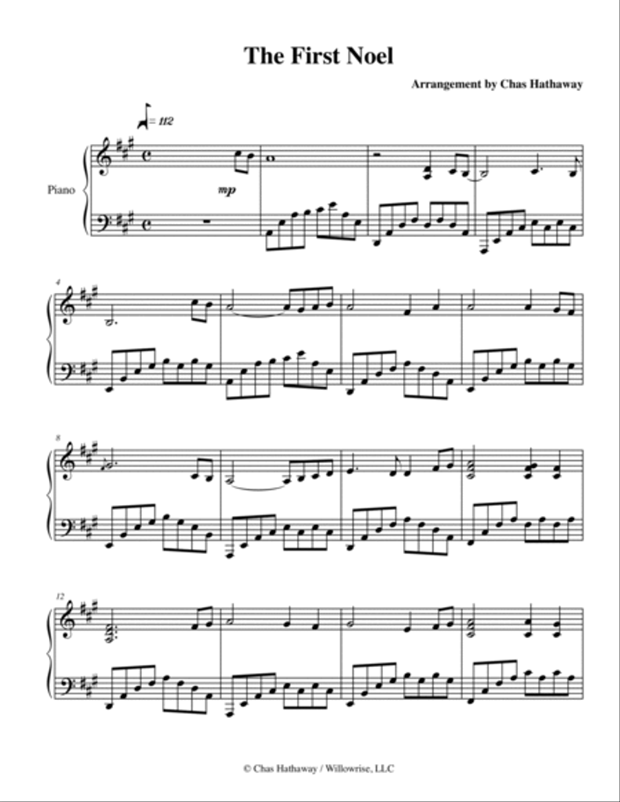 The First Noel The First Noel Piano Solo scores gallery preview page 2