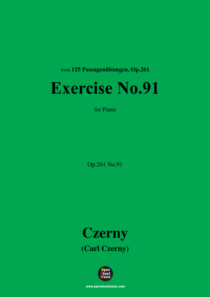 Book cover for C. Czerny-Exercise No.91,Op.261 No.91