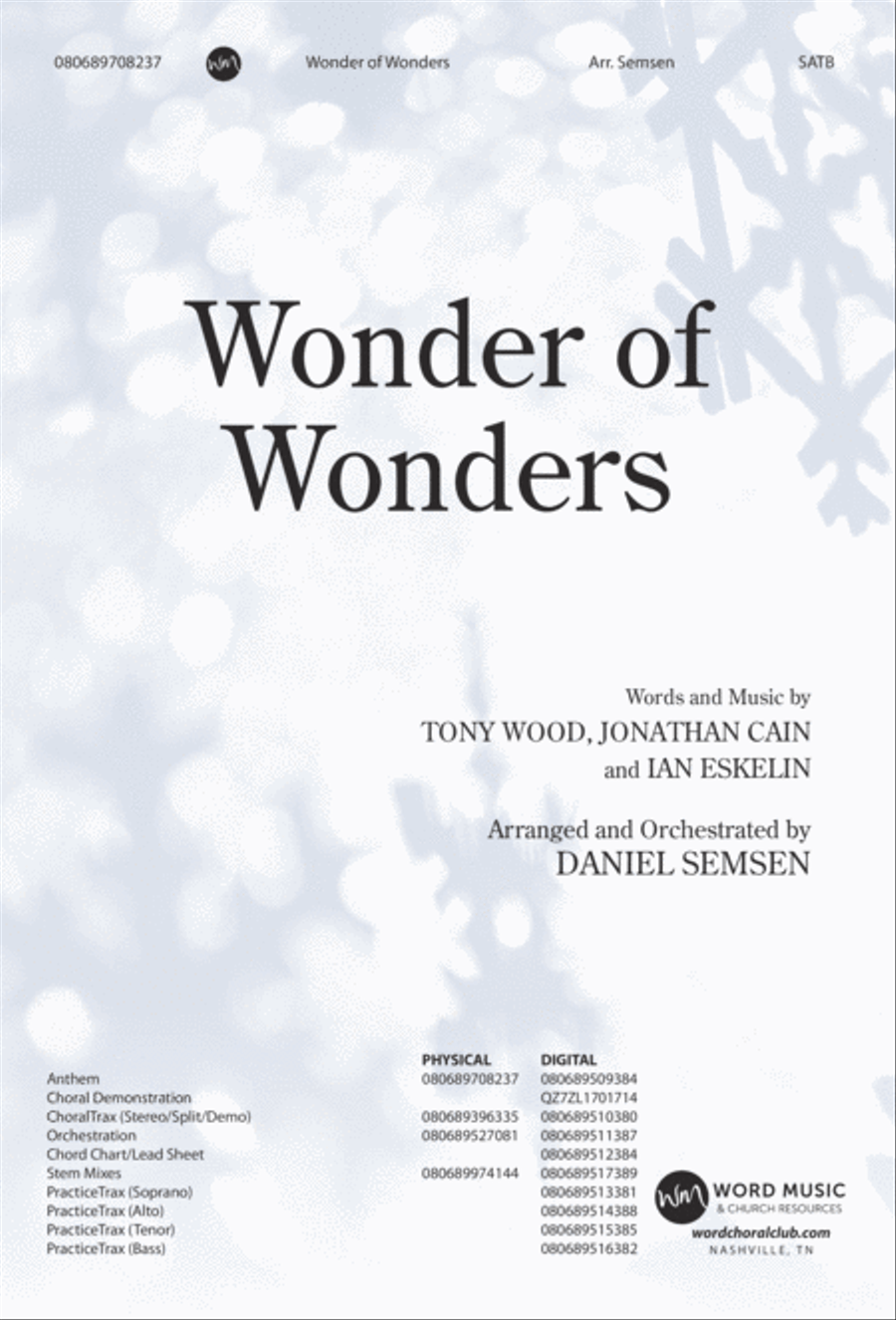 Wonder of Wonders - Anthem 4-Part scores gallery preview page 2