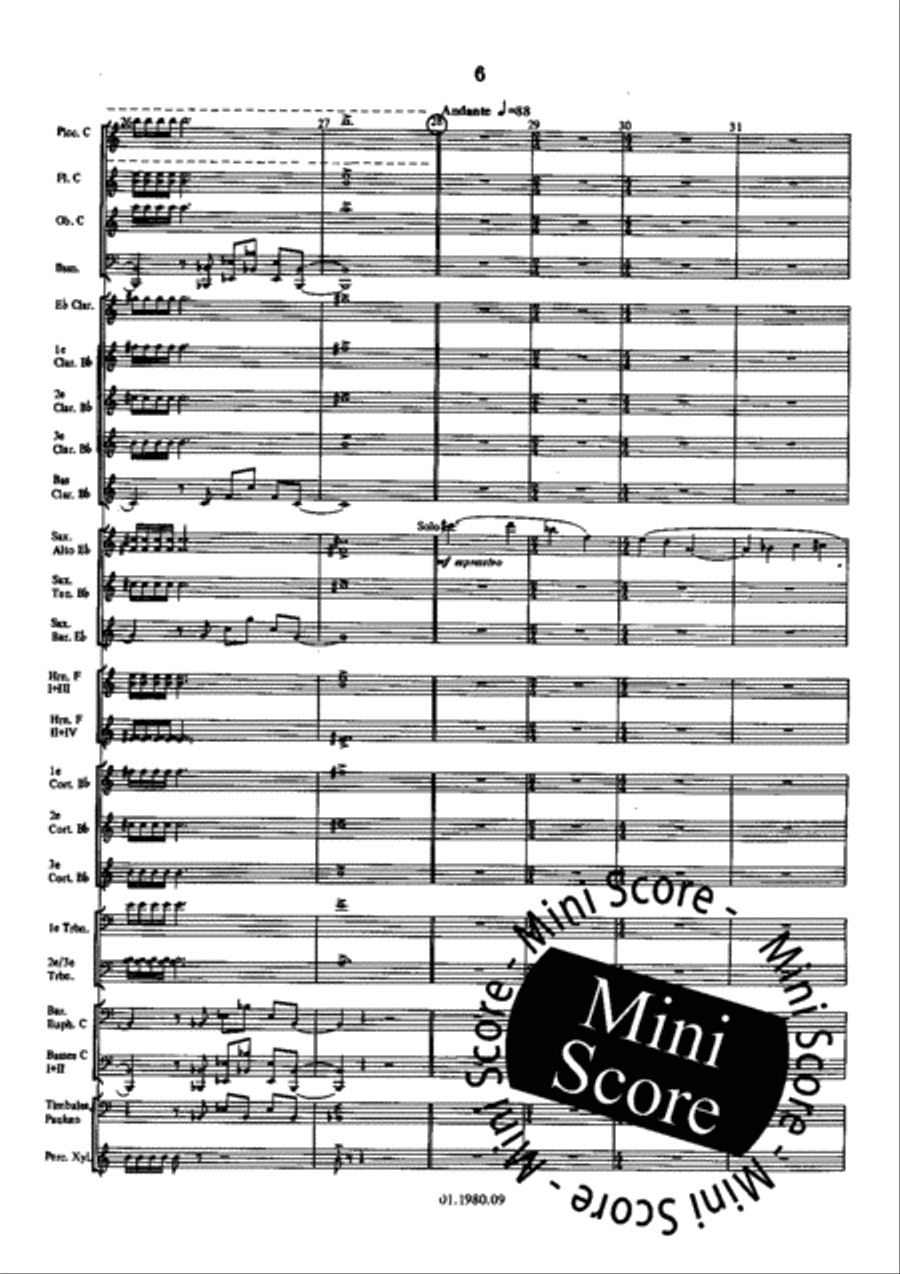 Dynamic Ouverture Concert Band scores gallery preview page 10