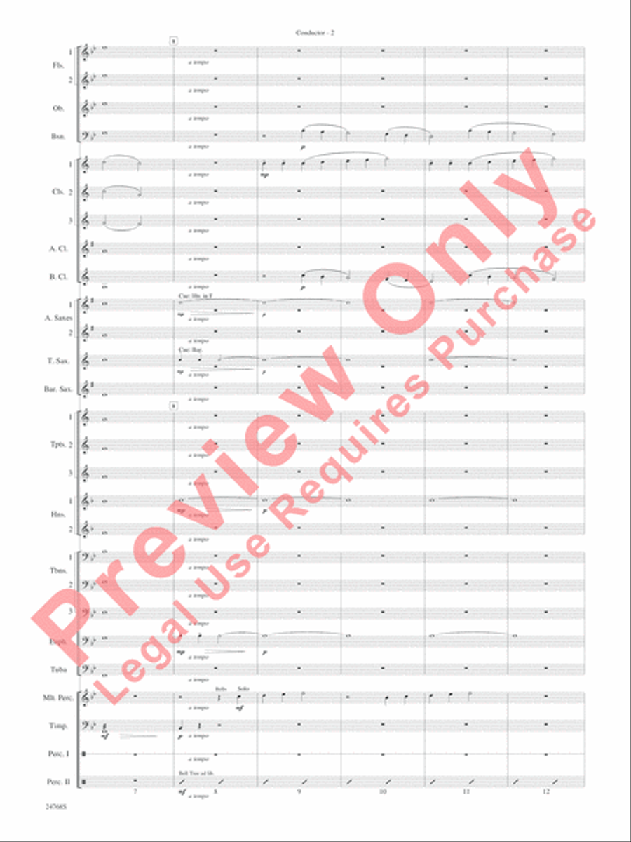 Appalachian Carol Concert Band scores gallery preview page 5
