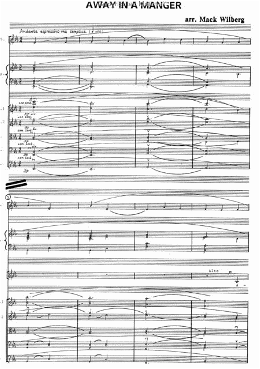 Away In A Manger - Instrumentation Choir scores gallery preview page 2