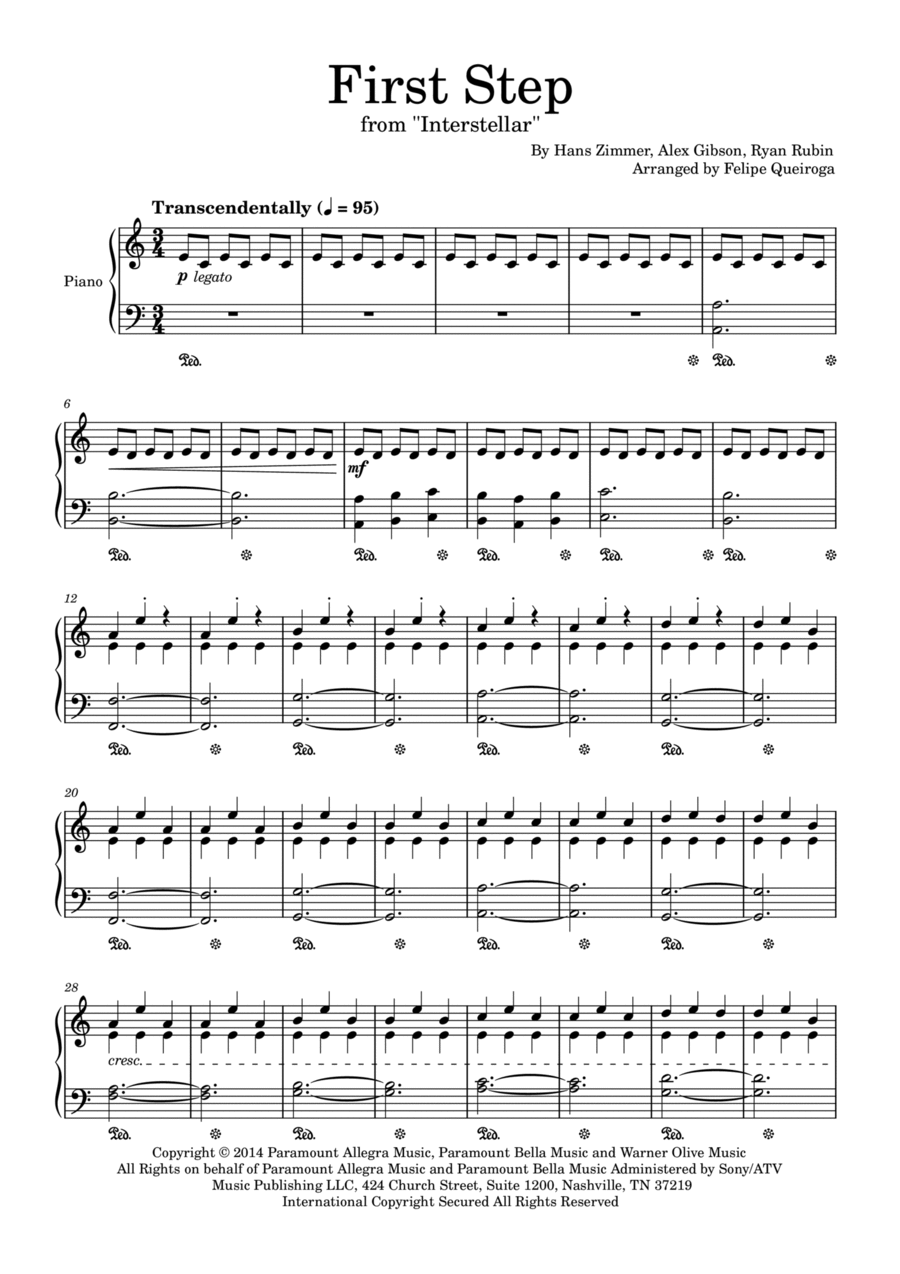 First Step Piano Solo scores gallery preview page 1