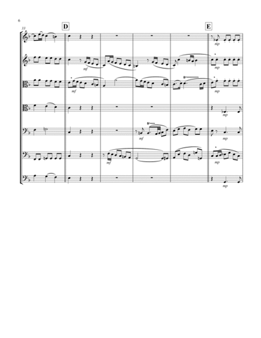 Recordare (from "Requiem") (F) (String Septet - 2 Violins, 2 Violas, 2 Cellos, 1 Bass)