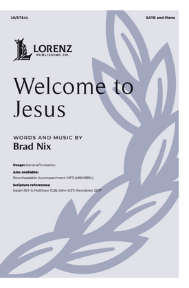 Book cover for Welcome to Jesus
