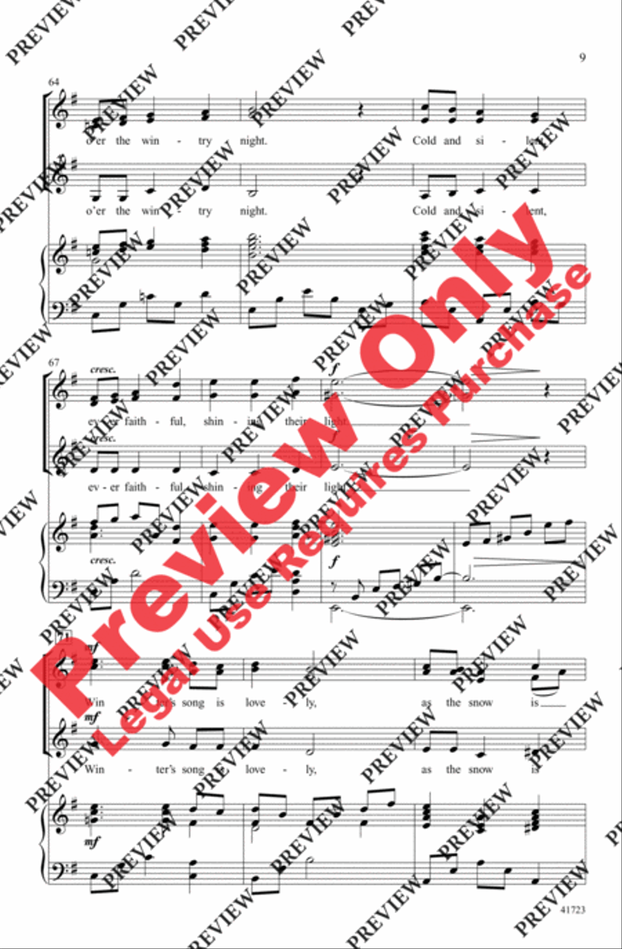 Winter Sings Her Song Winter Sings Her Song Women's Choir scores gallery preview page 9