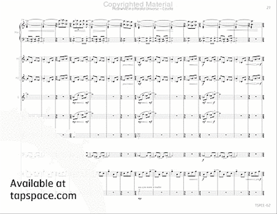 Meanwhile in a Parallel Universe Redux Percussion Ensemble scores gallery preview page 32