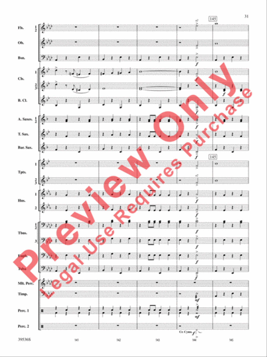 Screamers! Screamers! Concert Band scores gallery preview page 32