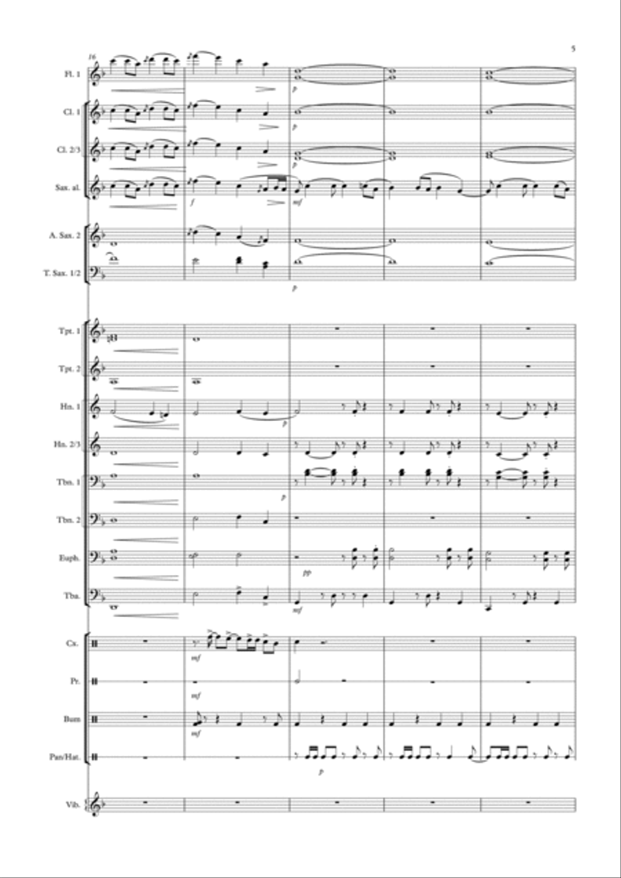 Hackearam-me Hackearam-me Concert Band scores gallery preview page 5