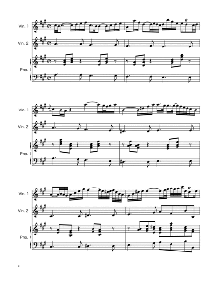 Arioso BWV 156 - Violin Duet w/ Piano image number null