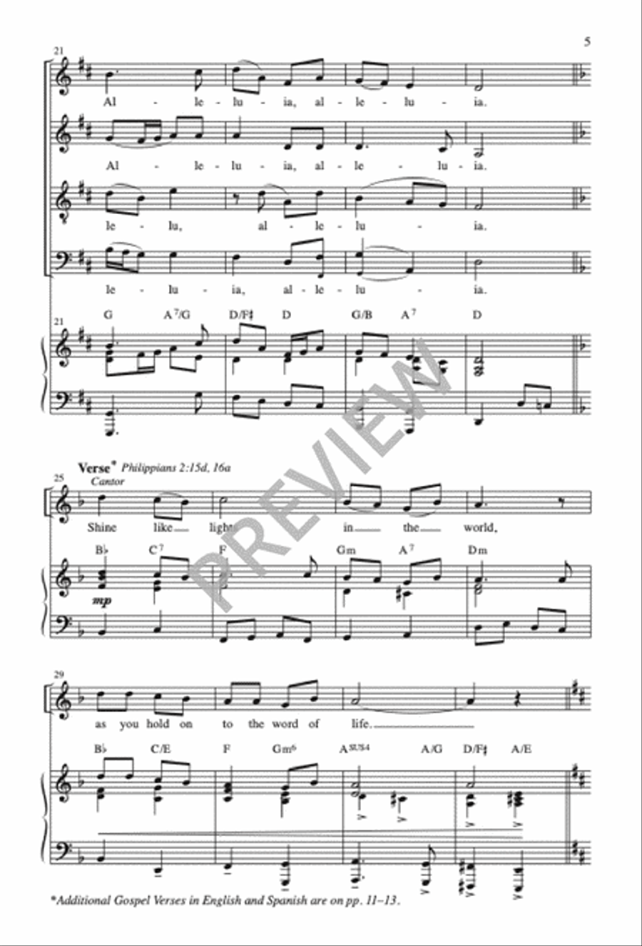 Franciscan Alleluia Franciscan Alleluia 4-Part scores gallery preview page 6