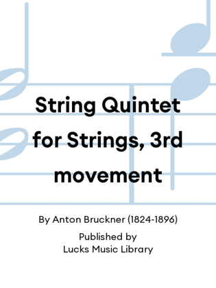 String Quintet for Strings, 3rd movement