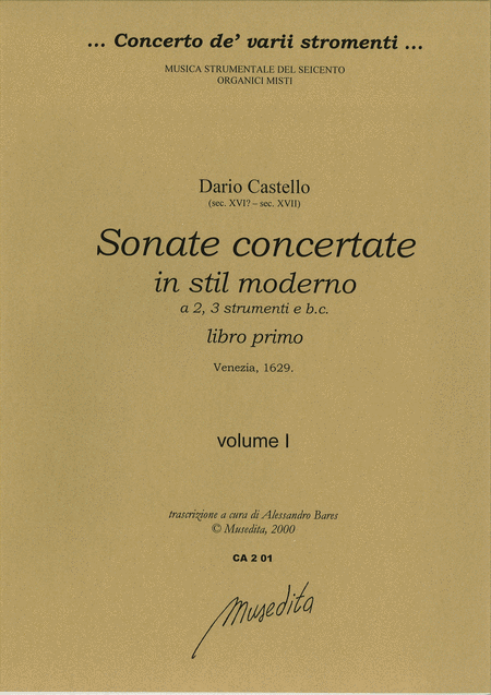 Sonate concertate in stil moderno (libro primo)
