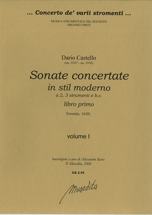 Sonate concertate in stil moderno (libro primo)(Venezia, 1629)
