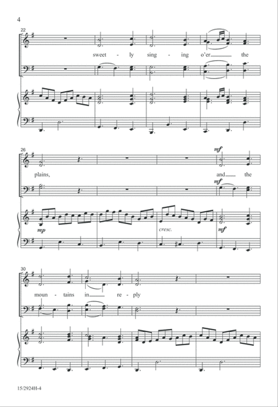 Angels Sing Gloria 4-Part scores gallery preview page 4