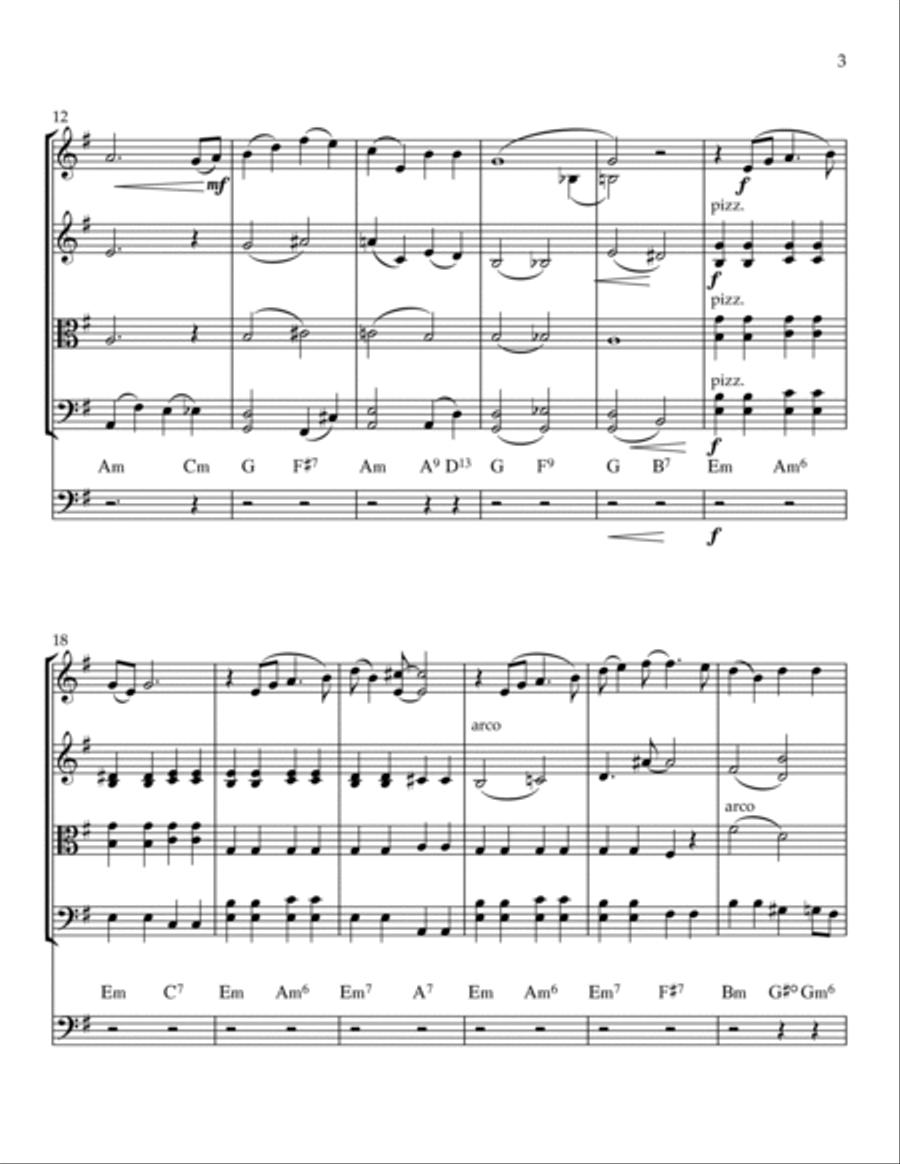 Georgia On My Mind String Quintet scores gallery preview page 4
