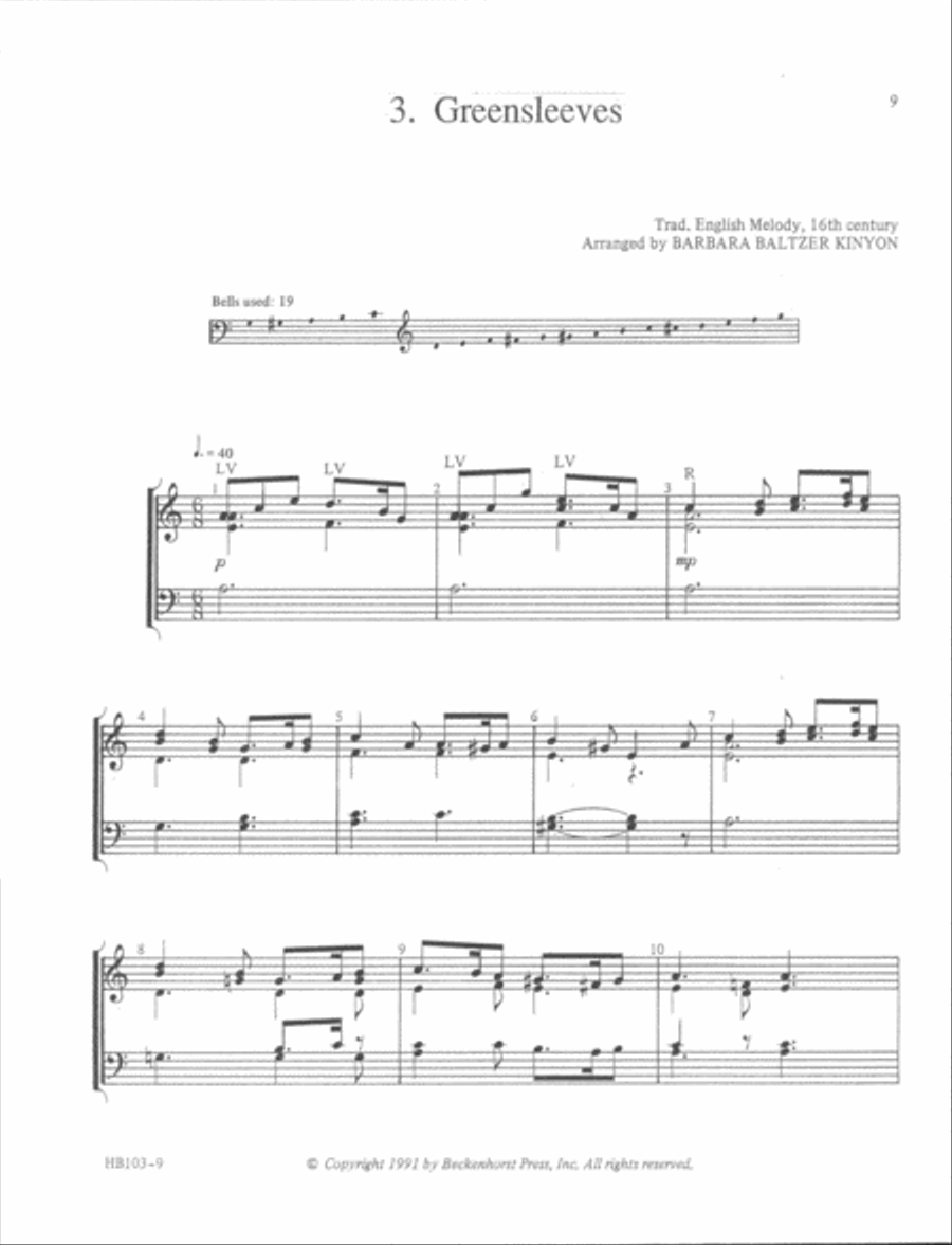 Let's All Ring Folk Tunes (Archive) 2-Octaves scores gallery preview page 6