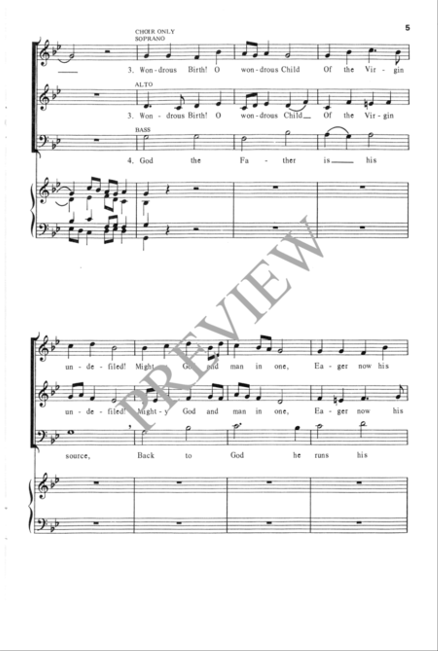Savior of the Nations, Come 3-Part scores gallery preview page 6