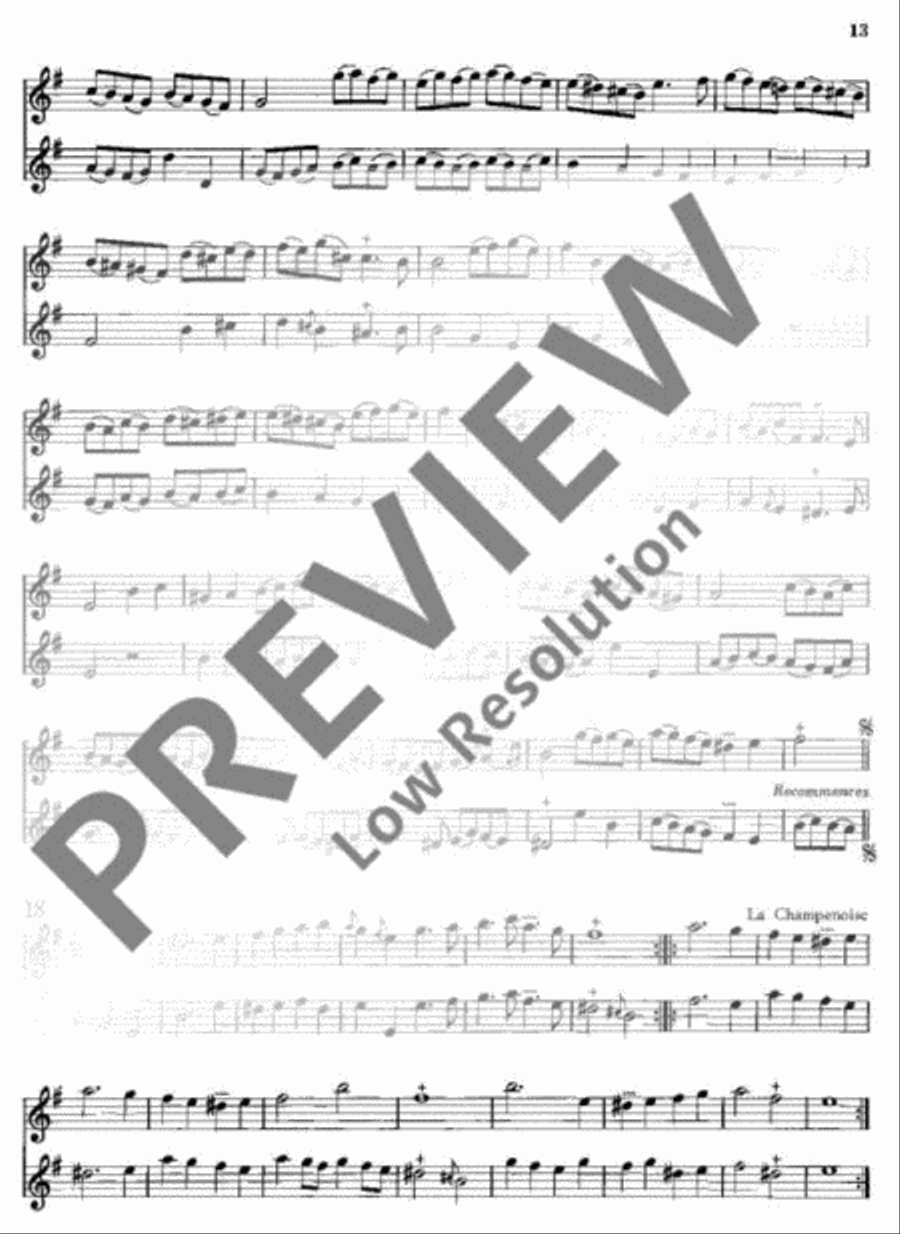 55 Easy Pieces Flute Duet scores gallery preview page 14