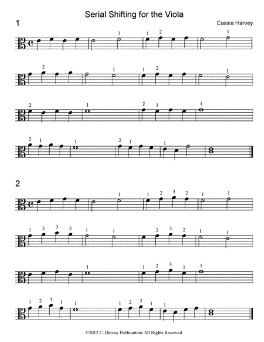 Serial Shifting for the Viola Viola scores gallery preview page 2