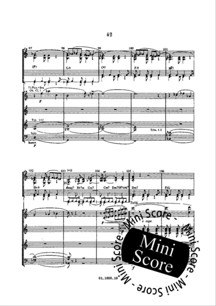 A Suite for Jazz Ensemble Concert Band scores gallery preview page 46