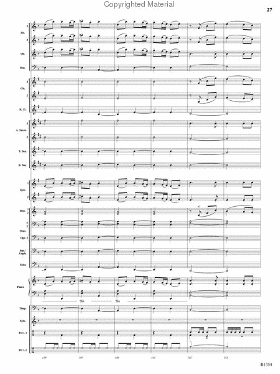 Buccaneer Hornpipe Concert Band scores gallery preview page 26
