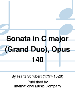 Book cover for Sonata In C Major (Grand Duo), Opus 140