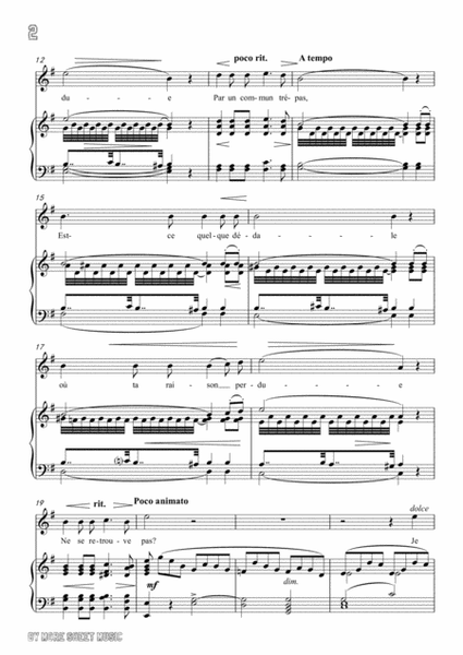 Masse-Consolation in e minor,for Voice and Piano image number null