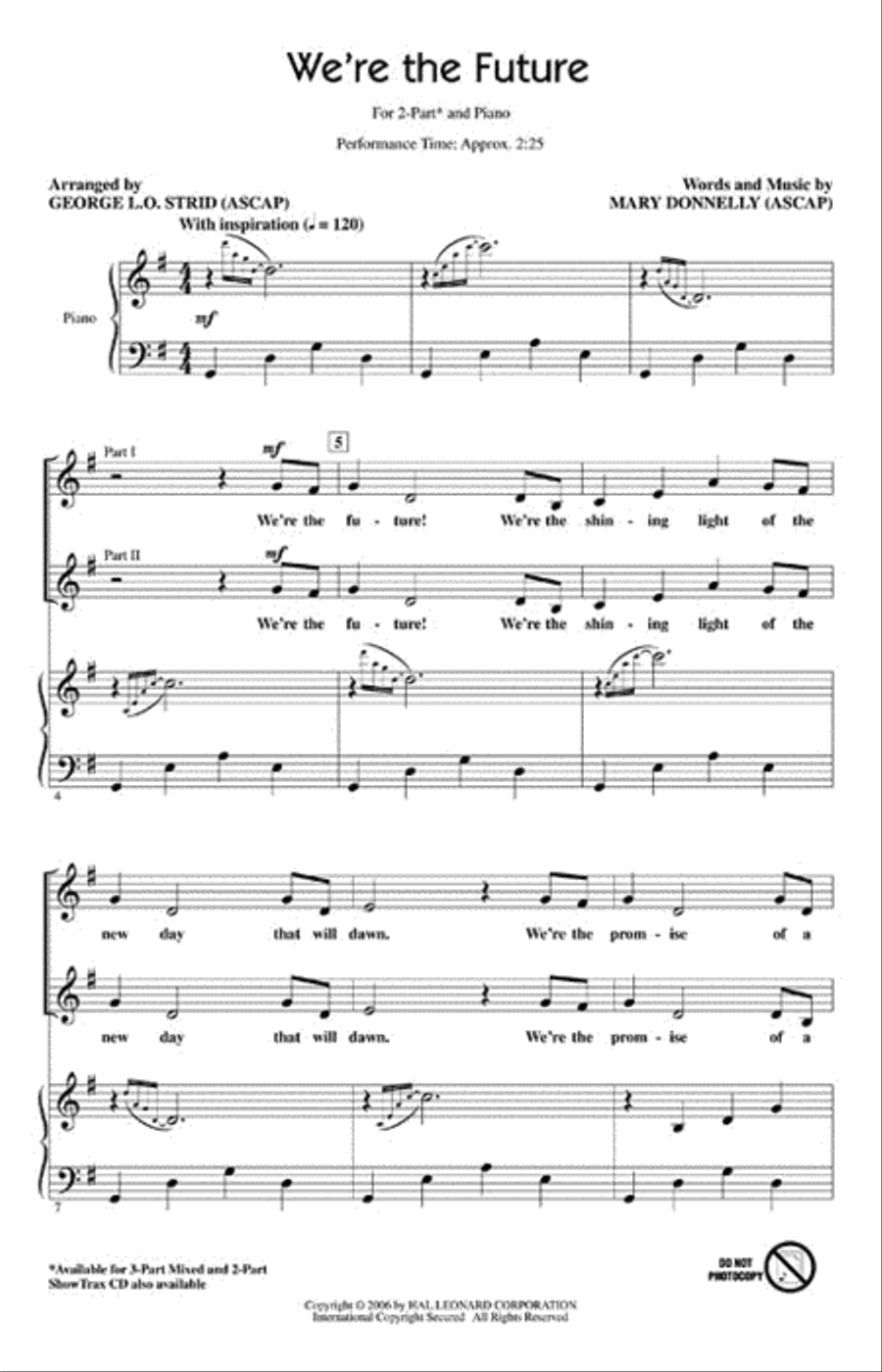 We're the Future We're the Future Choir scores gallery preview page 2