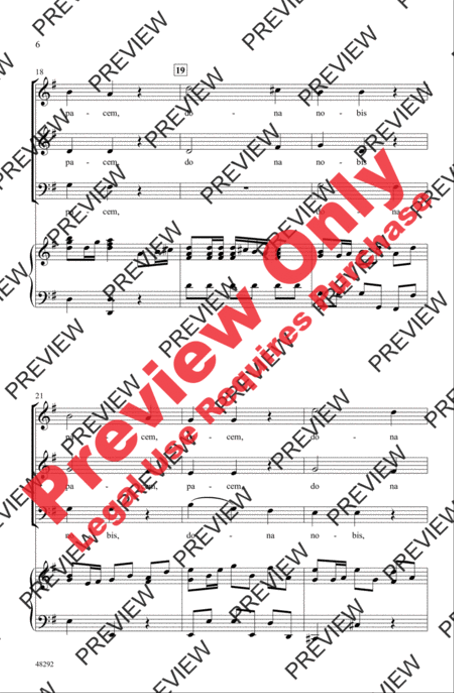 Dona Nobis Pacem Dona Nobis Pacem 3-Part scores gallery preview page 6