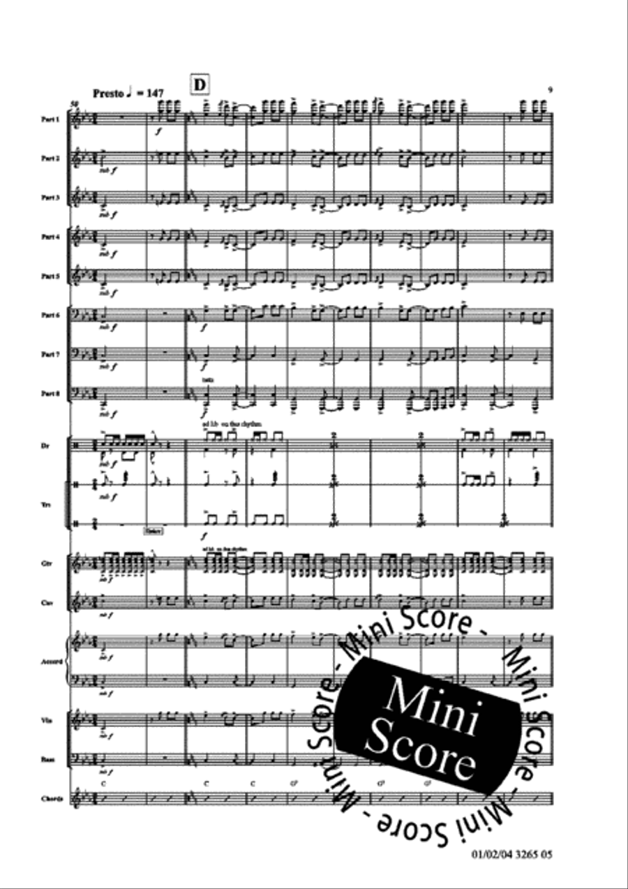 Traditional Portugese Folk Tunes Concert Band scores gallery preview page 15