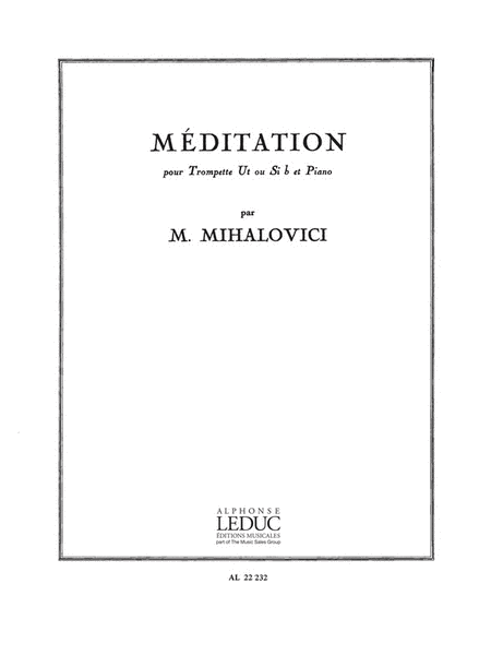 Meditation (trumpet and Piano)