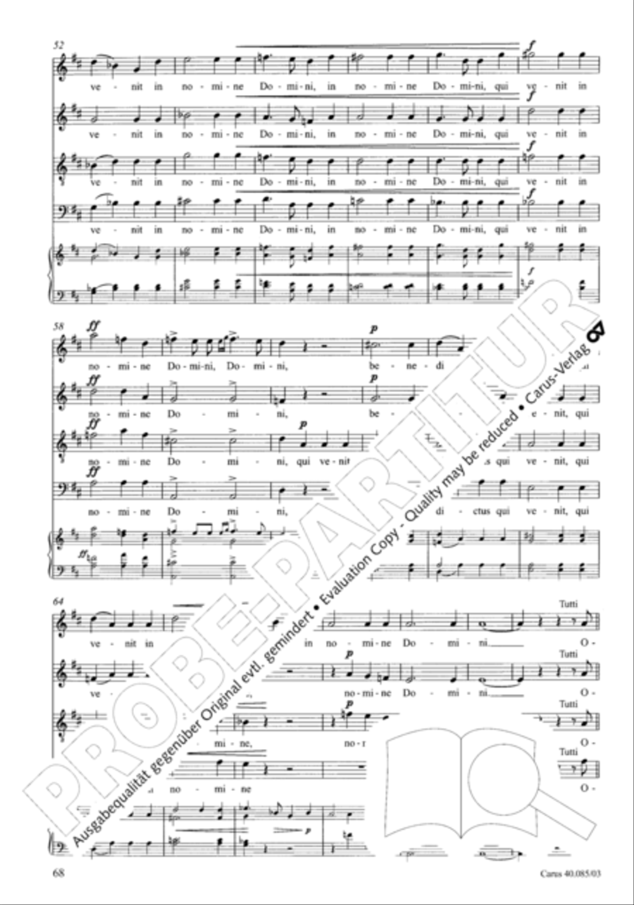 Missa pro defunctis Missa pro defunctis 4-Part scores gallery preview page 69