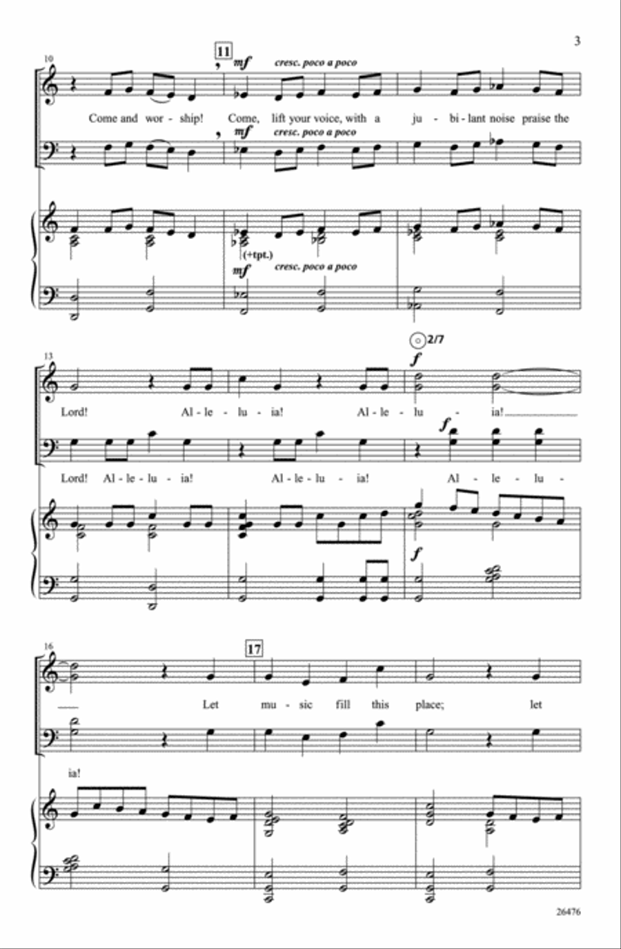 Let Music Fill This Place 4-Part scores gallery preview page 3