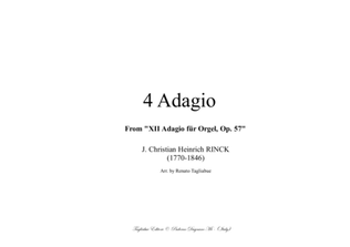 4 ADAGIO FOR ORGANO - C. Rinck - From "XII Adagio für Orgel, Op. 57"