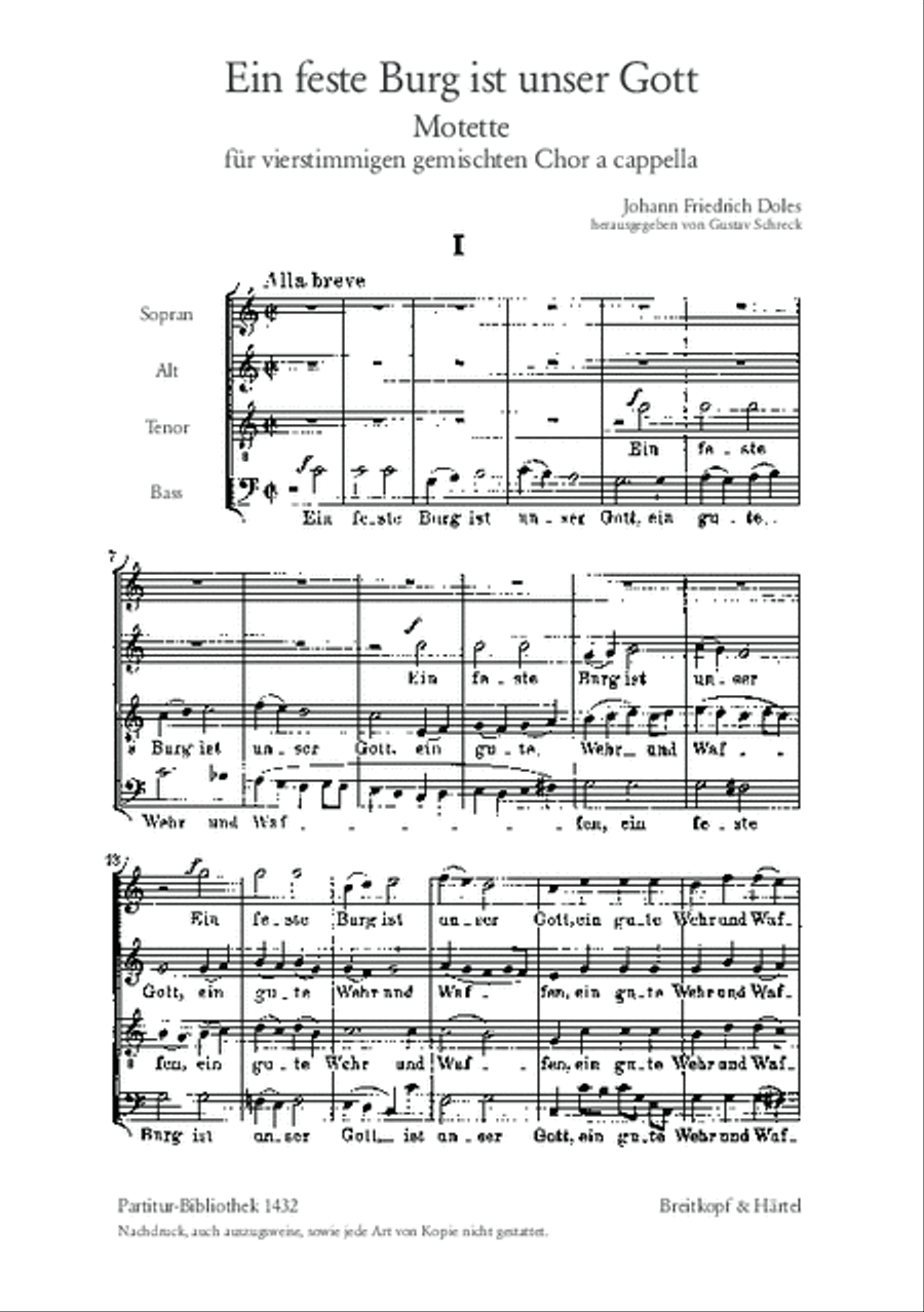 Ein feste Burg ist unser Gott A Cappella scores gallery preview page 2