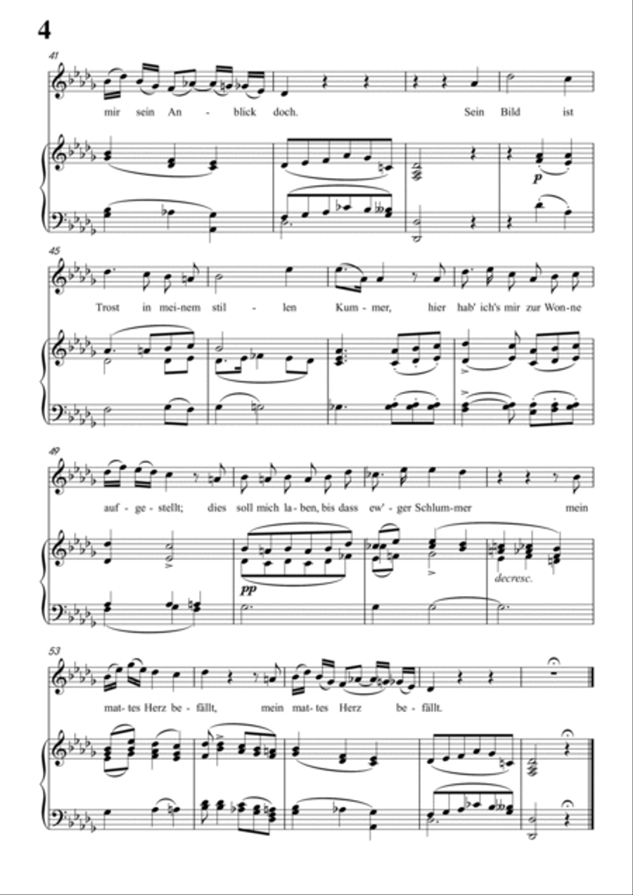 Schubert-Lambertine in bD for Vocal and Piano Voice scores gallery preview page 5