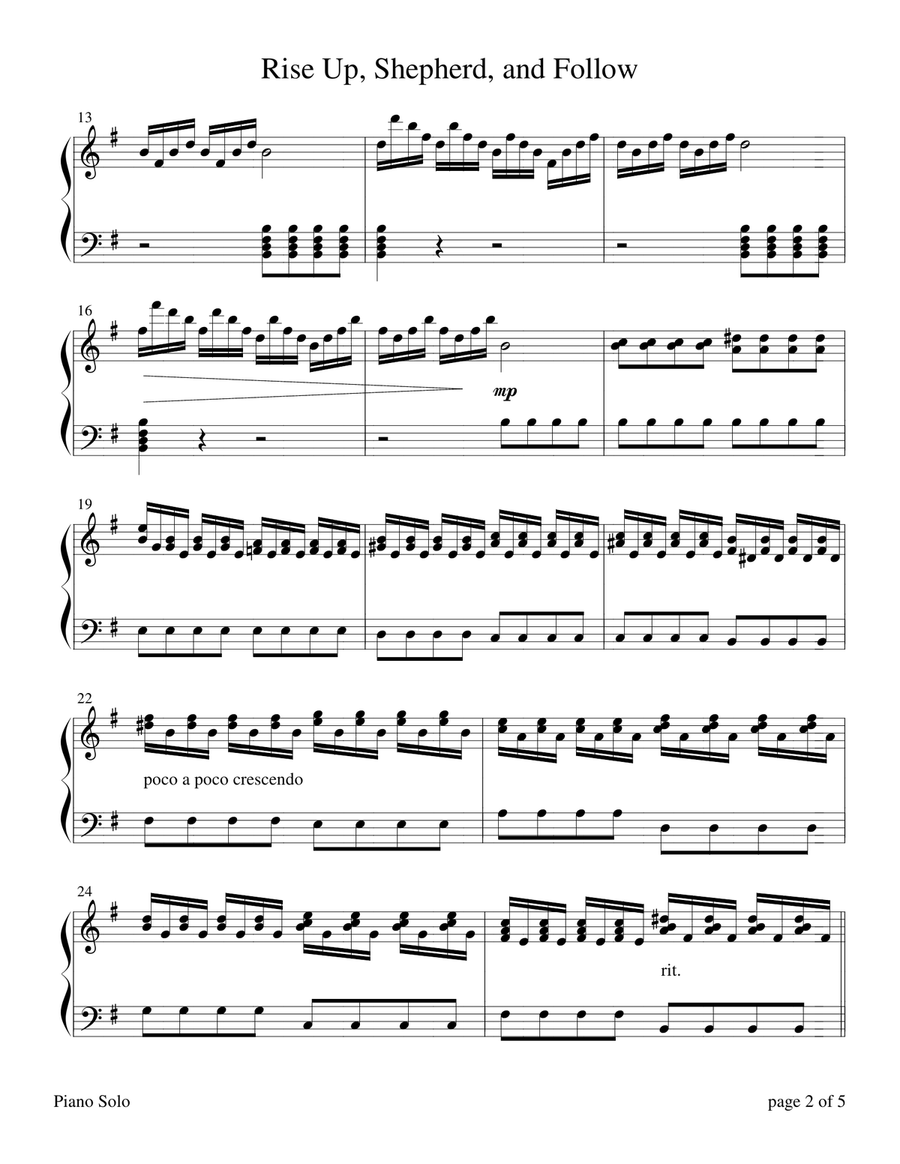 WINTER - The Four Seasons Hymn Medleys Collection (3 Piano Solos) Piano Solo scores gallery preview page 6