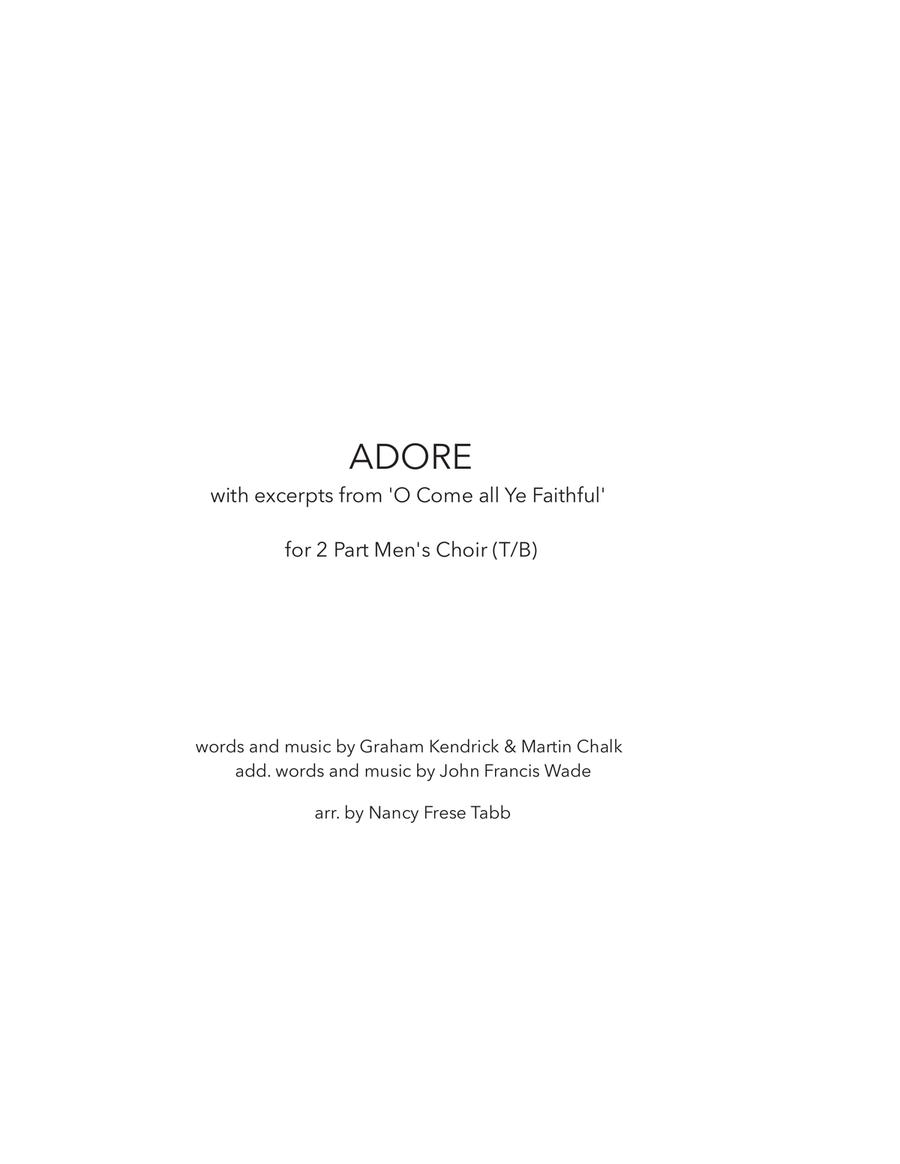 Book cover for Adore