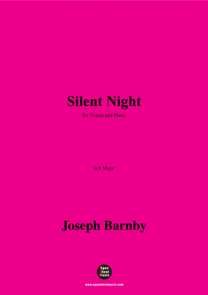 Book cover for Barnby-Silent Night,in F Major