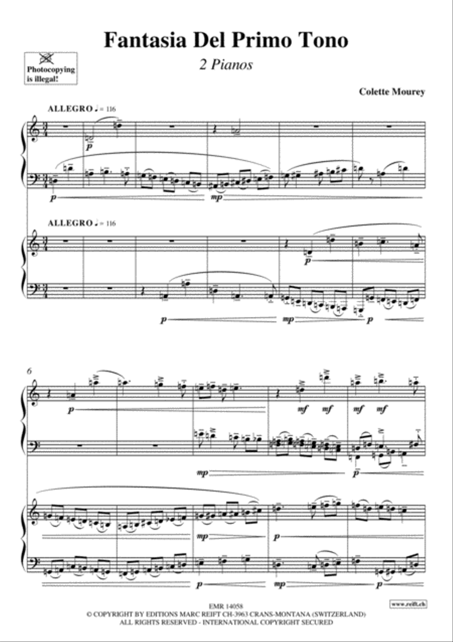 Fantasia Fantasia Piano Duet scores gallery preview page 3